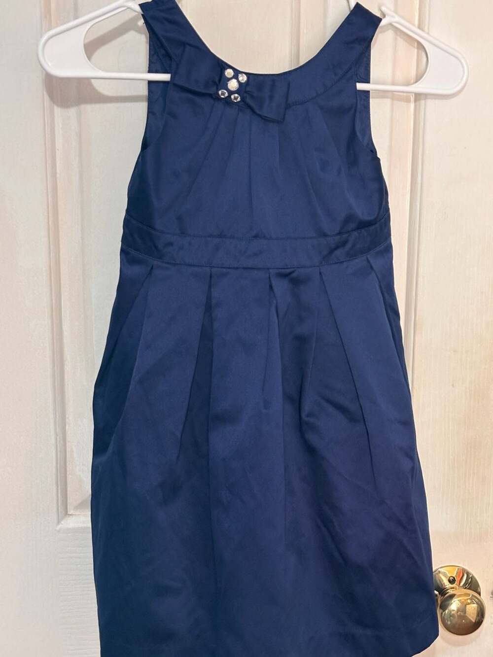 NWT Gymboree Girls Blue Satin Fully Lined dress Sz 4